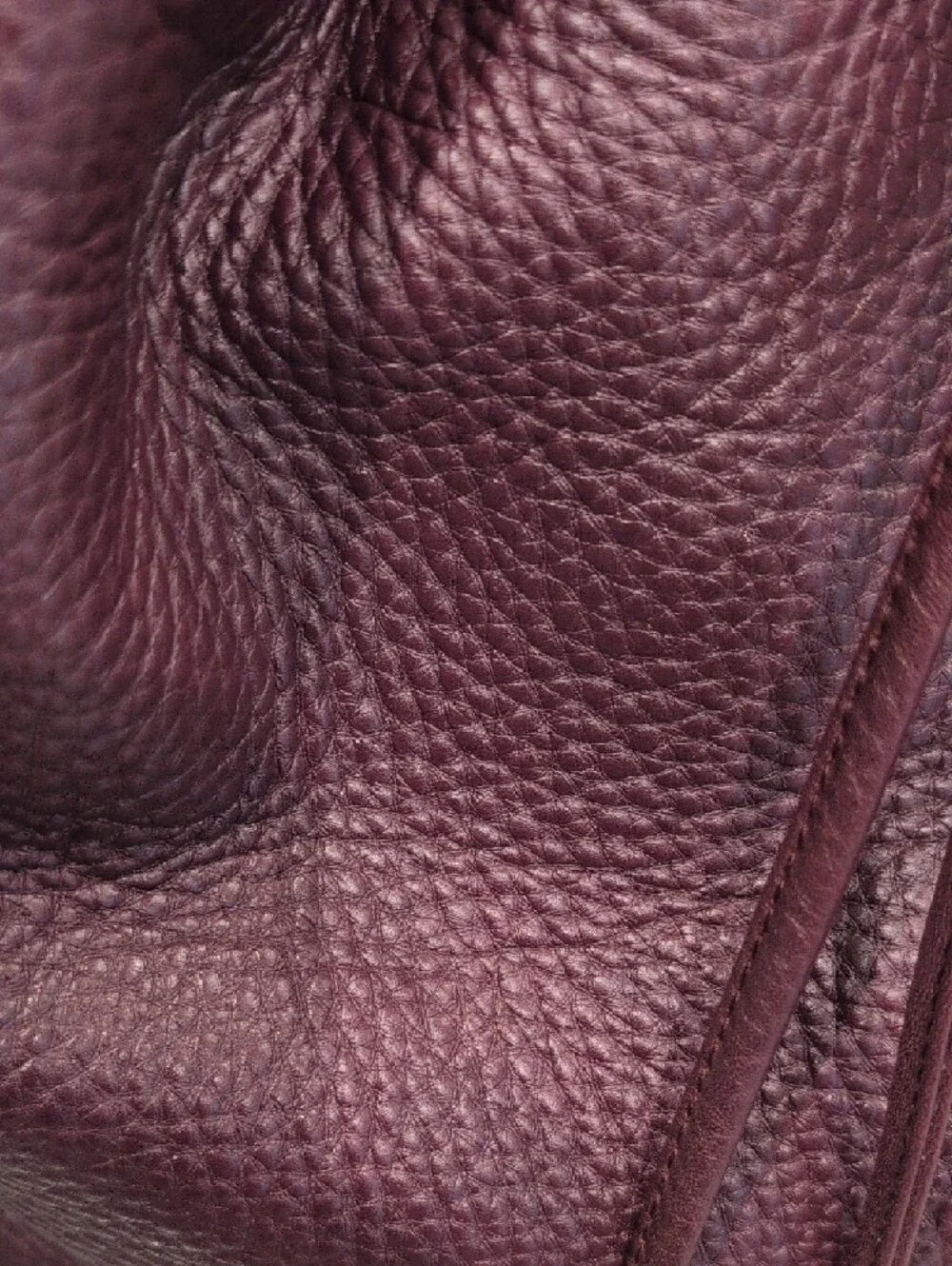 Coach Legacy Pebbled Leather Drawstring Satchel Bag - Eggplant